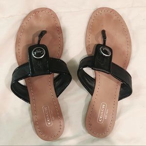 COACH SANDALS BLACK SIZE 7